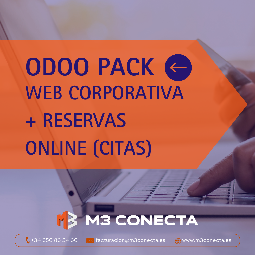 Odoo PACK: Web Corporativa + Reservas Online (Citas)