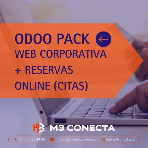 Odoo PACK: Web Corporativa + Reservas Online (Citas)