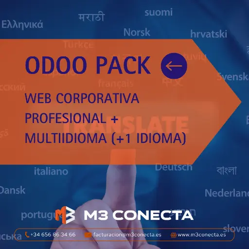 Odoo PACK: Web Corporativa Profesional + Multiidioma (+1 idioma)