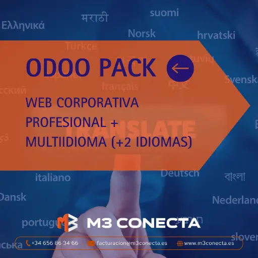 Odoo PACK: Web Corporativa Profesional + Multiidioma (+2 idiomas)